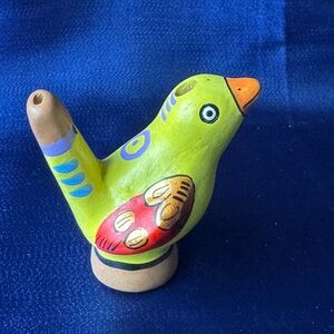 Green and Red Whimsical Bird Toy